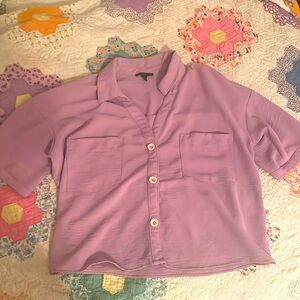 Dillards Purple Button Down